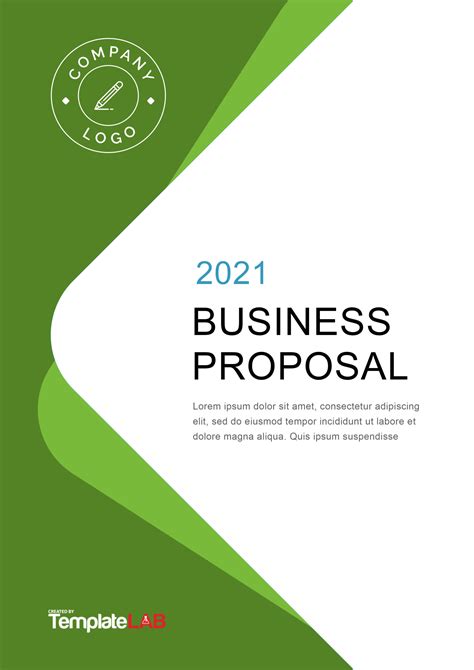 proposal cover page template doc